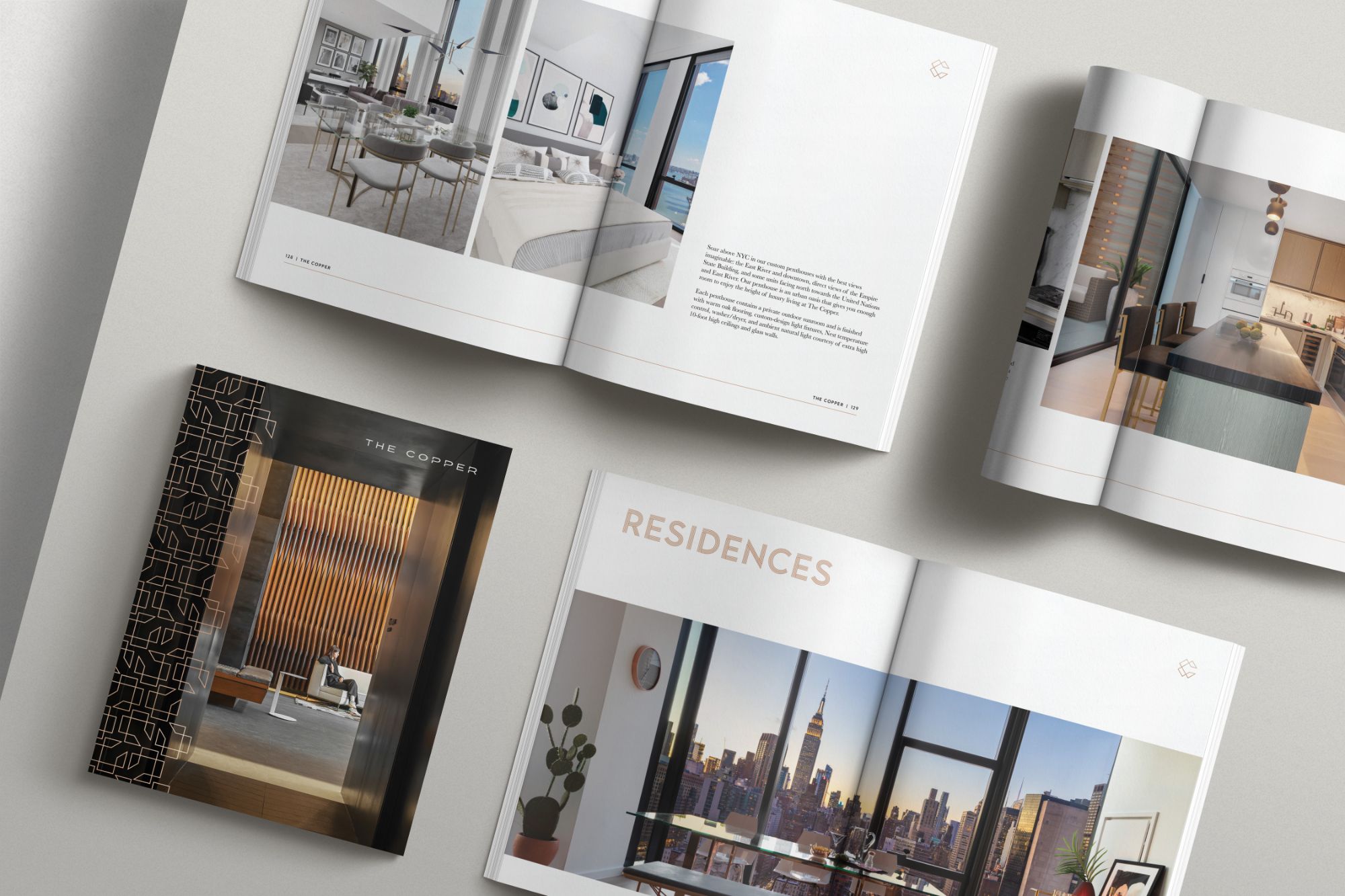 Brochure, Residences