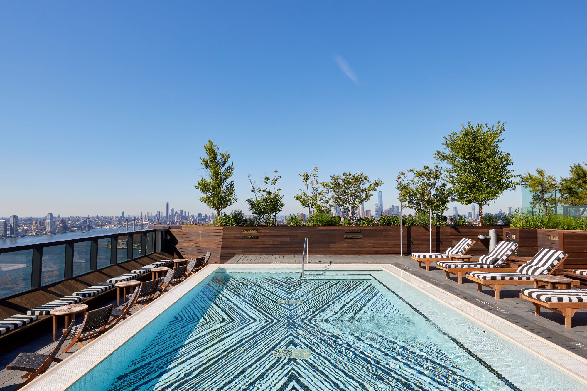 Rooftop pool